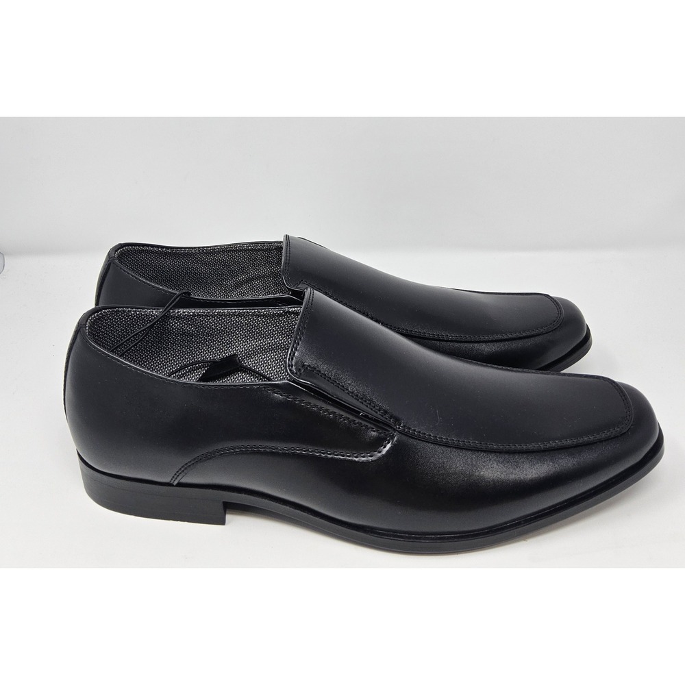 Perry Ellis Loafers Dress Shoes Mens 10 Wide Bicycle Toe Black Portfolio Slip On